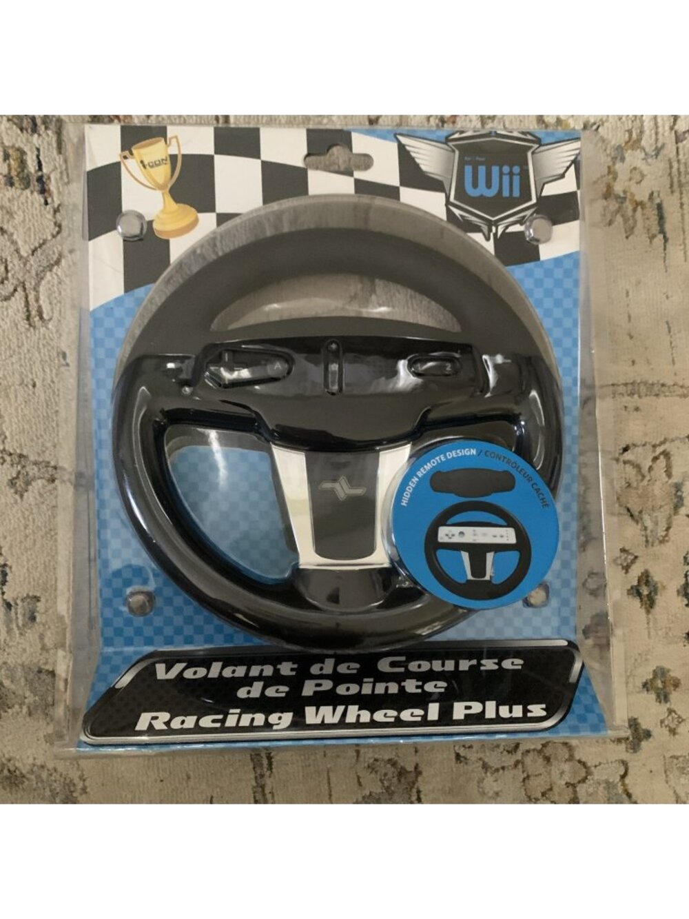 Mario Kart Nintendo Wii Racing Wheel Plus Hidden Remote Design Motion Plus Comp.
